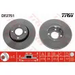 Jeu de 2 disques de frein avant TRW DF2751 - Visuel 1