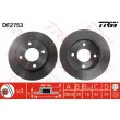 Jeu de 2 disques de frein avant TRW DF2753 - Visuel 1