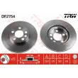Jeu de 2 disques de frein avant TRW DF2754 - Visuel 1