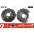 Jeu de 2 disques de frein avant TRW DF2758 - Visuel 1