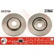 Jeu de 2 disques de frein avant TRW DF2759 - Visuel 1