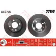 Jeu de 2 disques de frein avant TRW DF2765 - Visuel 1