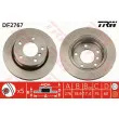 Jeu de 2 disques de frein arrière TRW DF2767 - Visuel 1