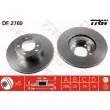 Jeu de 2 disques de frein avant TRW DF2769 - Visuel 1