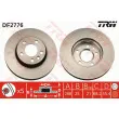 Jeu de 2 disques de frein avant TRW DF2776 - Visuel 1