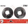 Jeu de 2 disques de frein arrière TRW DF2784 - Visuel 1