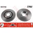 Jeu de 2 disques de frein avant TRW DF2796 - Visuel 1