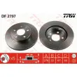Jeu de 2 disques de frein avant TRW DF2797 - Visuel 1