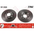 Jeu de 2 disques de frein avant TRW DF2808 - Visuel 1