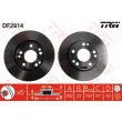 Jeu de 2 disques de frein avant TRW DF2814 - Visuel 1