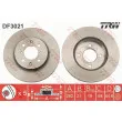 Jeu de 2 disques de frein avant TRW DF3021 - Visuel 1