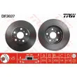 Jeu de 2 disques de frein avant TRW DF3037 - Visuel 1