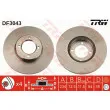 Jeu de 2 disques de frein avant TRW DF3043 - Visuel 1