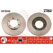 Jeu de 2 disques de frein avant TRW DF3049 - Visuel 1
