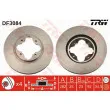 Jeu de 2 disques de frein avant TRW DF3084 - Visuel 1