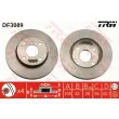 Jeu de 2 disques de frein avant TRW DF3089 - Visuel 1