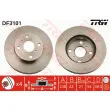 Jeu de 2 disques de frein avant TRW DF3101 - Visuel 1