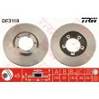 Jeu de 2 disques de frein avant TRW DF3119 - Visuel 1