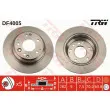 Jeu de 2 disques de frein arrière TRW DF4005 - Visuel 1