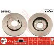 Jeu de 2 disques de frein avant TRW DF4012 - Visuel 1