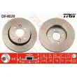 Jeu de 2 disques de frein avant TRW DF4020 - Visuel 1