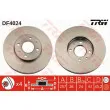 Jeu de 2 disques de frein avant TRW DF4024 - Visuel 1
