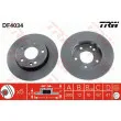 Jeu de 2 disques de frein avant TRW DF4034 - Visuel 1