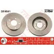 Jeu de 2 disques de frein avant TRW DF4041 - Visuel 1