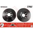 Jeu de 2 disques de frein avant TRW DF4043 - Visuel 1