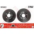 Jeu de 2 disques de frein arrière TRW DF4051 - Visuel 1