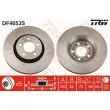 Jeu de 2 disques de frein avant TRW DF4053S - Visuel 1