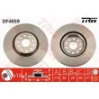 Jeu de 2 disques de frein avant TRW DF4059 - Visuel 1
