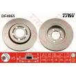 Jeu de 2 disques de frein arrière TRW DF4065 - Visuel 1