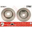Jeu de 2 disques de frein avant TRW DF4071 - Visuel 1