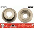 Jeu de 2 disques de frein arrière TRW DF4075 - Visuel 1