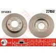 Jeu de 2 disques de frein arrière TRW DF4083 - Visuel 1