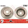Jeu de 2 disques de frein avant TRW DF4093 - Visuel 1