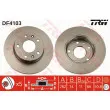 Jeu de 2 disques de frein avant TRW DF4103 - Visuel 1