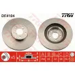 Jeu de 2 disques de frein avant TRW DF4104 - Visuel 1