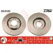 Jeu de 2 disques de frein avant TRW DF4105 - Visuel 1