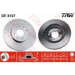 Jeu de 2 disques de frein avant TRW DF4107 - Visuel 1