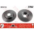 Jeu de 2 disques de frein avant TRW DF4110 - Visuel 1