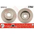 Jeu de 2 disques de frein avant TRW DF4112 - Visuel 1