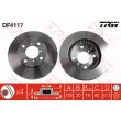 Jeu de 2 disques de frein avant TRW DF4117 - Visuel 1