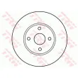 Jeu de 2 disques de frein avant TRW DF4121 - Visuel 2