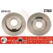 Jeu de 2 disques de frein arrière TRW DF4122 - Visuel 1