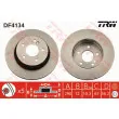 Jeu de 2 disques de frein arrière TRW DF4134 - Visuel 1