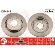 Jeu de 2 disques de frein arrière TRW DF4143 - Visuel 1