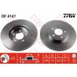 Jeu de 2 disques de frein avant TRW DF4147 - Visuel 1