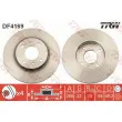 Jeu de 2 disques de frein avant TRW DF4169 - Visuel 1